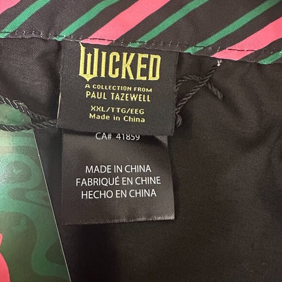 Wicked X Target Womens Mini Bubble Skirt Size XXL Black Pink Green Striped NWT - Picture 6 of 8